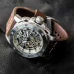 Fossil Modern Machine Automatic Skeleton Dial Brown Leather Men's Watch ME3083 - Image 4
