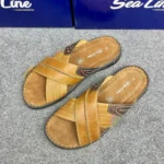 Leather soft Cross sandals