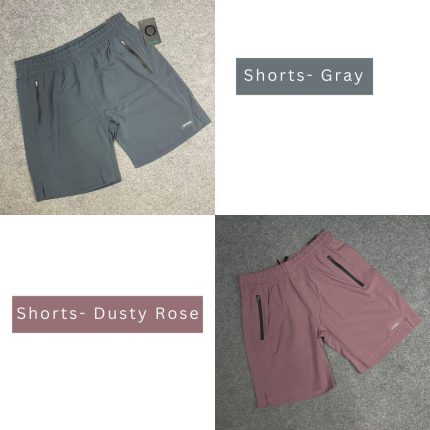 Shorts 2 Pc’s Combo - (Gray & Dusty Rose)